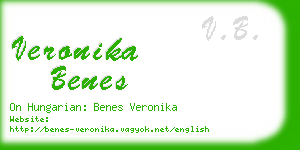 veronika benes business card